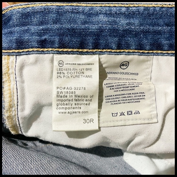 AG The Ex Boyfriend Slouchy Slim Jeans. Size 30. - Picture 4 of 13